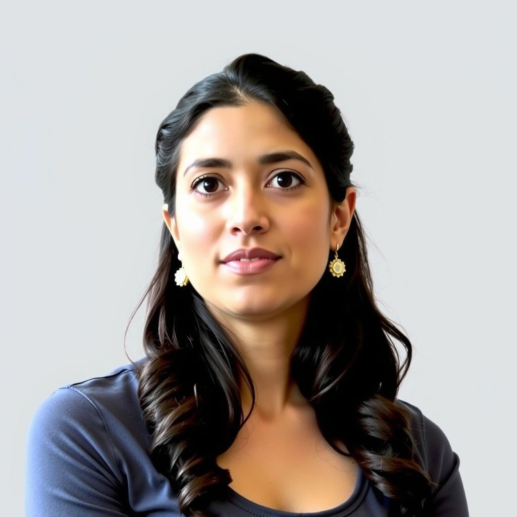 Portrait of guest instructor Dr. Anya Sharma